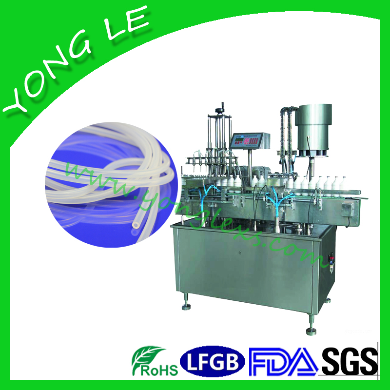 Peristaltic pump filling machine silicone hose