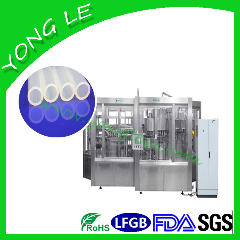 Silicone tube for medicinal filling machine