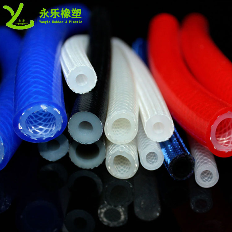 Pharmaceutical woven silicone tubing