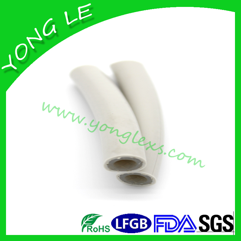 Middle woven silicone mesh tube