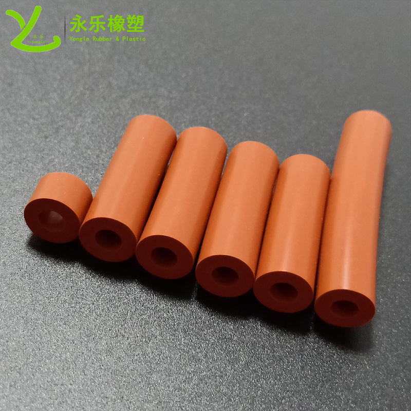 Orange silicone tube