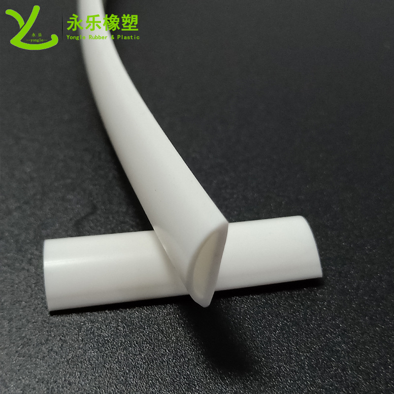 White irregular silicone strip