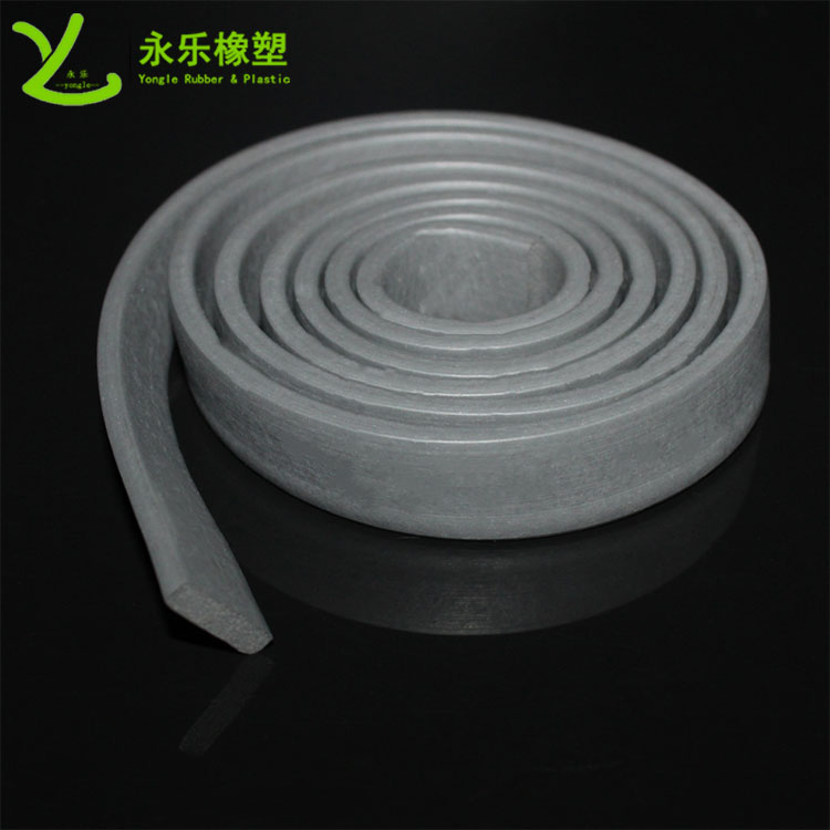 Flame retardant foam silicone strip