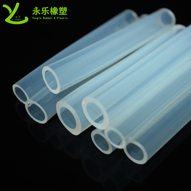 Extruded silicone tubing