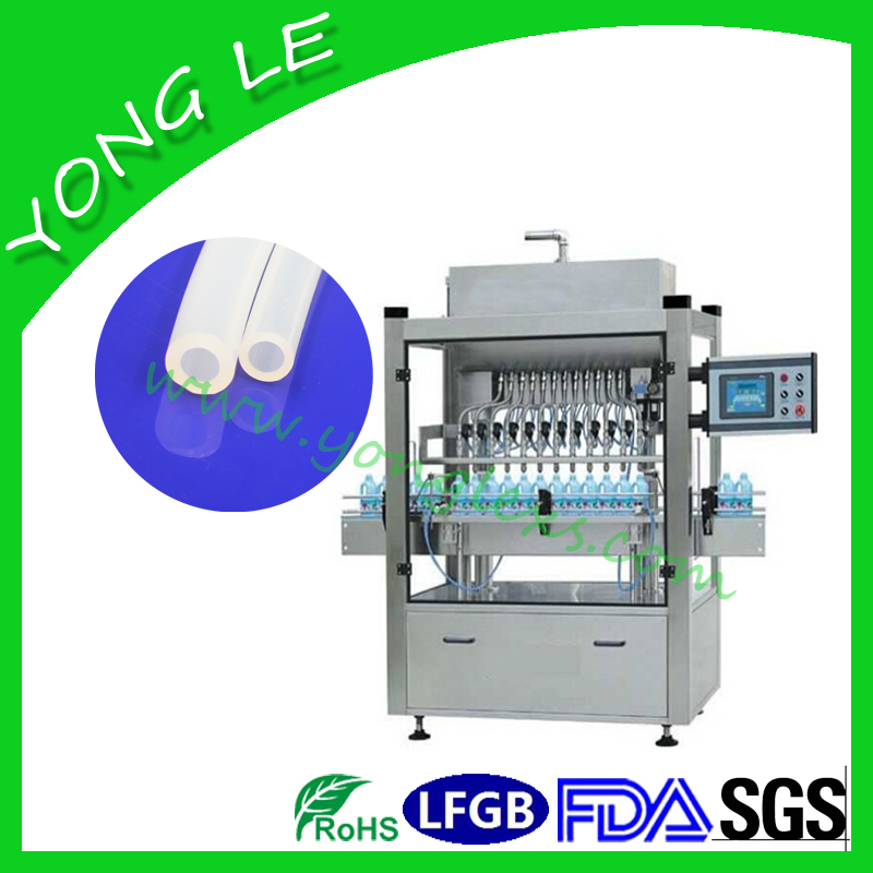 Injection filling machine silicone tube