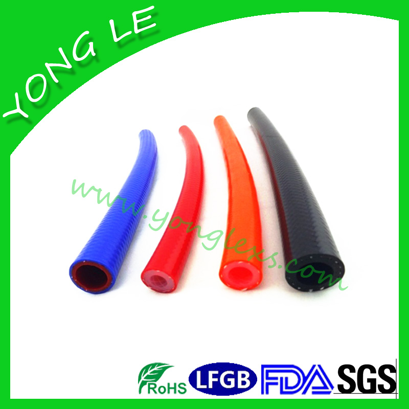 High pressure resistant woven silicone hose