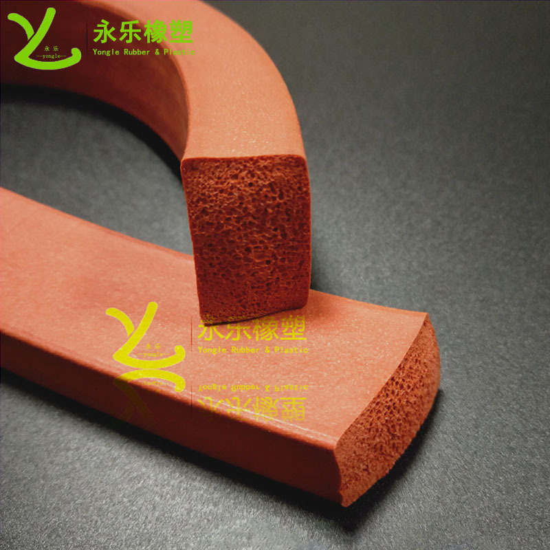 Low density silicone foam strip