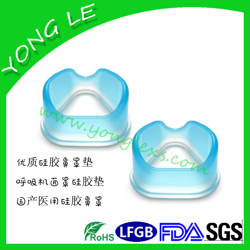 Silicone masks for ventilators