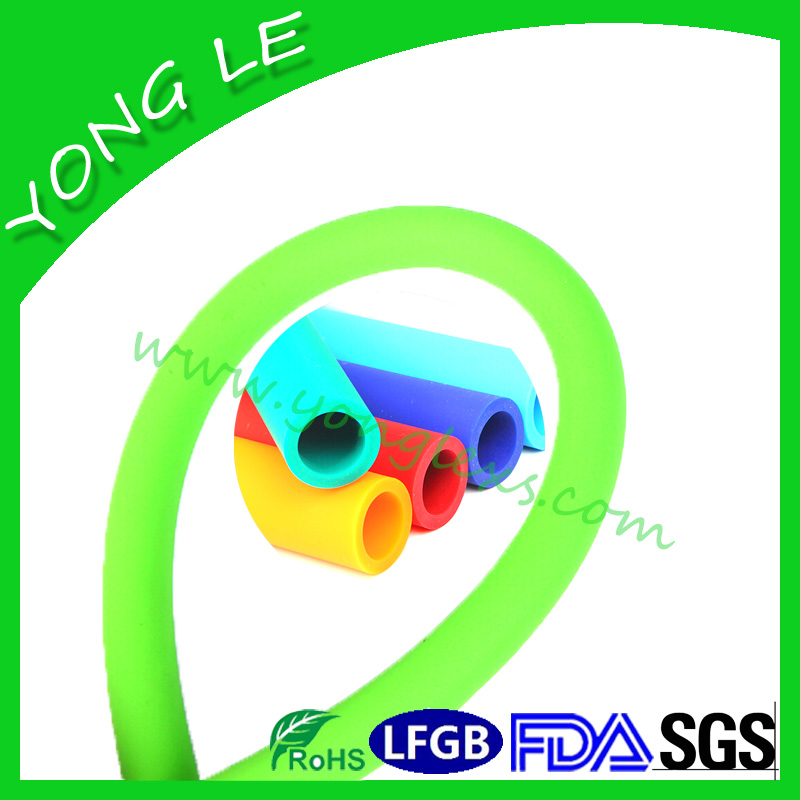 Green frosted silicone hose
