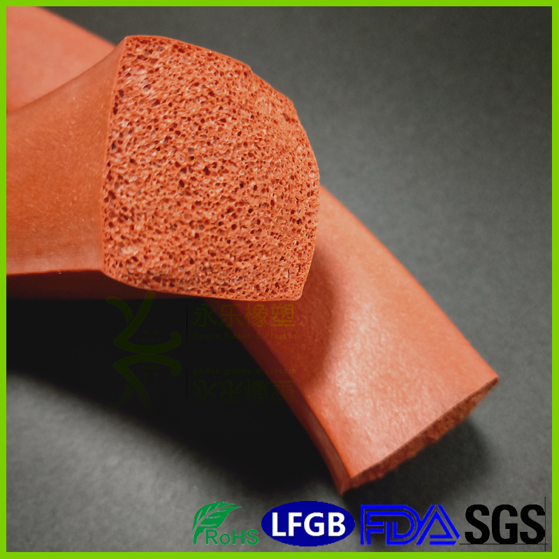 Heat resistant and heat-resistant foam silicone strip