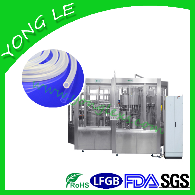 Sterile filling machine silicone tubing