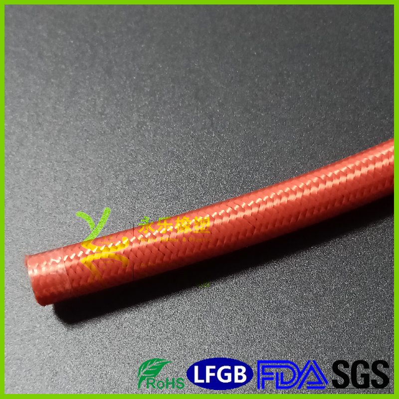 Outer woven silicone mesh tube