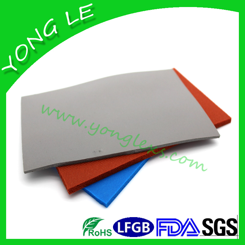 High temperature resistant textured silicone foam board