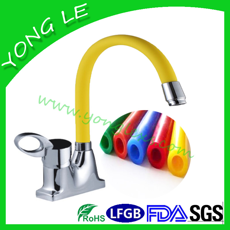 Silicone hose for bathroom faucet