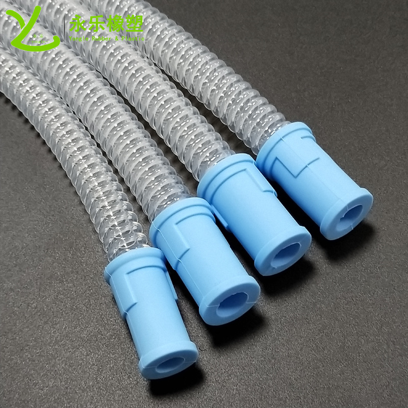 Reusable corrugated silicone tubing