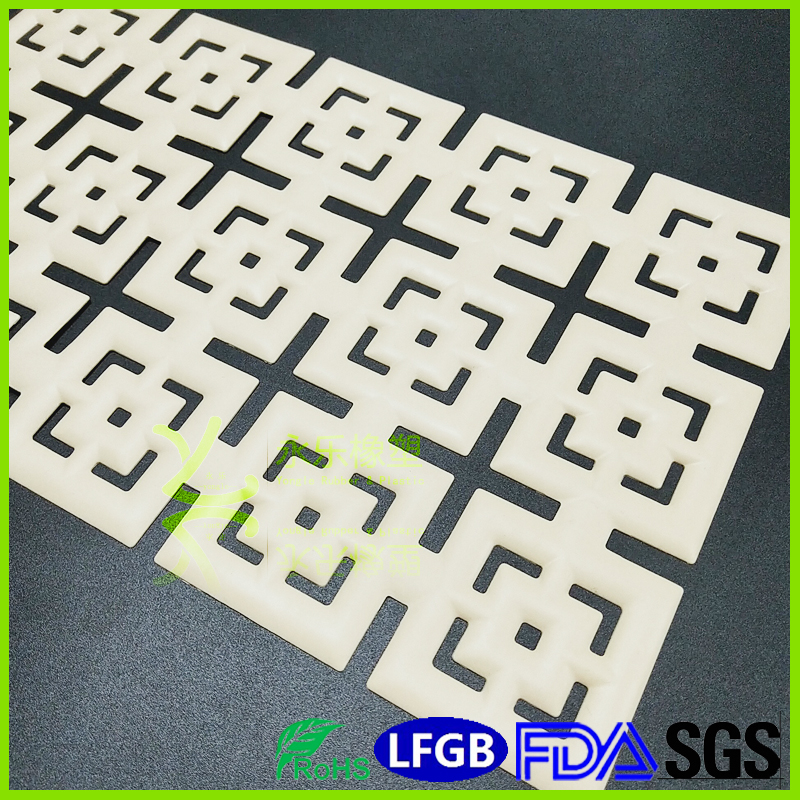 Customized molded silicone pad