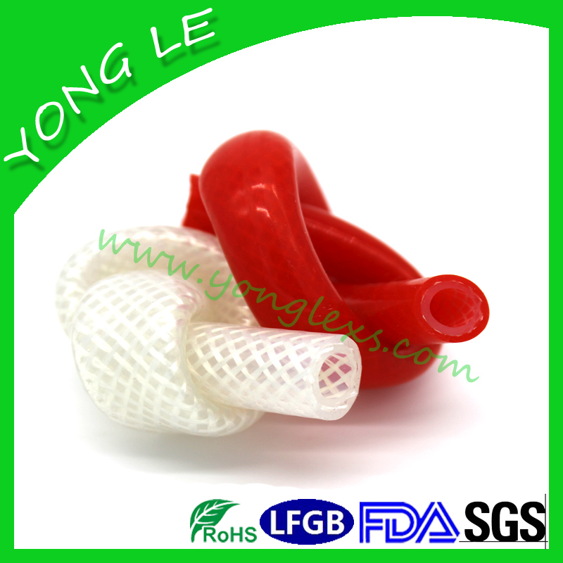 Double layer pressurized woven silicone hose