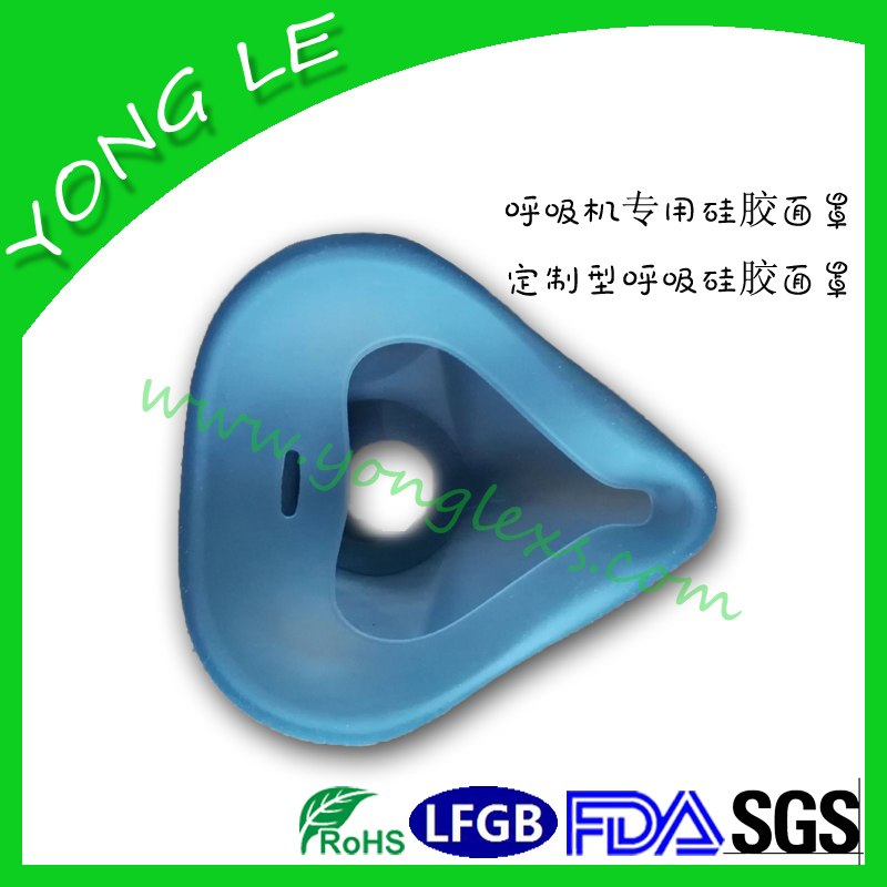 Silicone face mask for mouth and nose