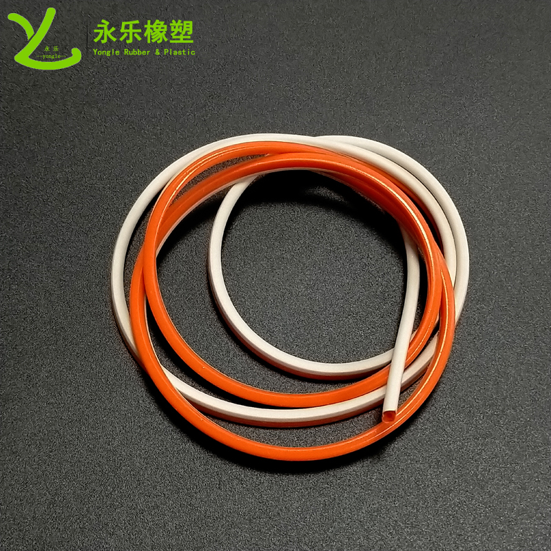 Composite two-color conductive silicone strip