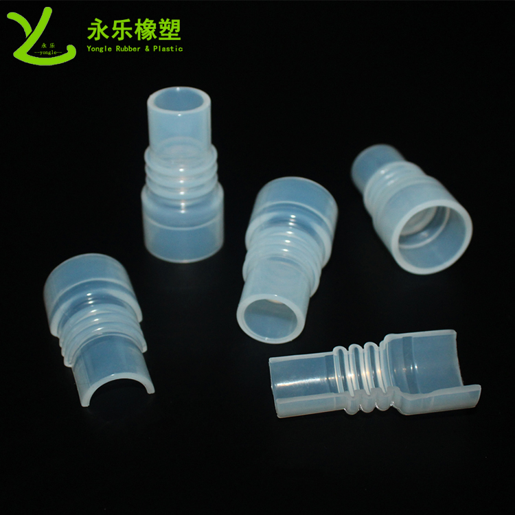 Corrugated silicone sleeve