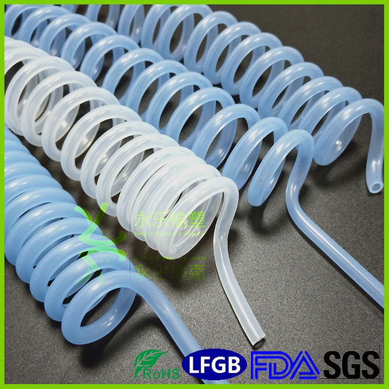 Customized spring silicone hose