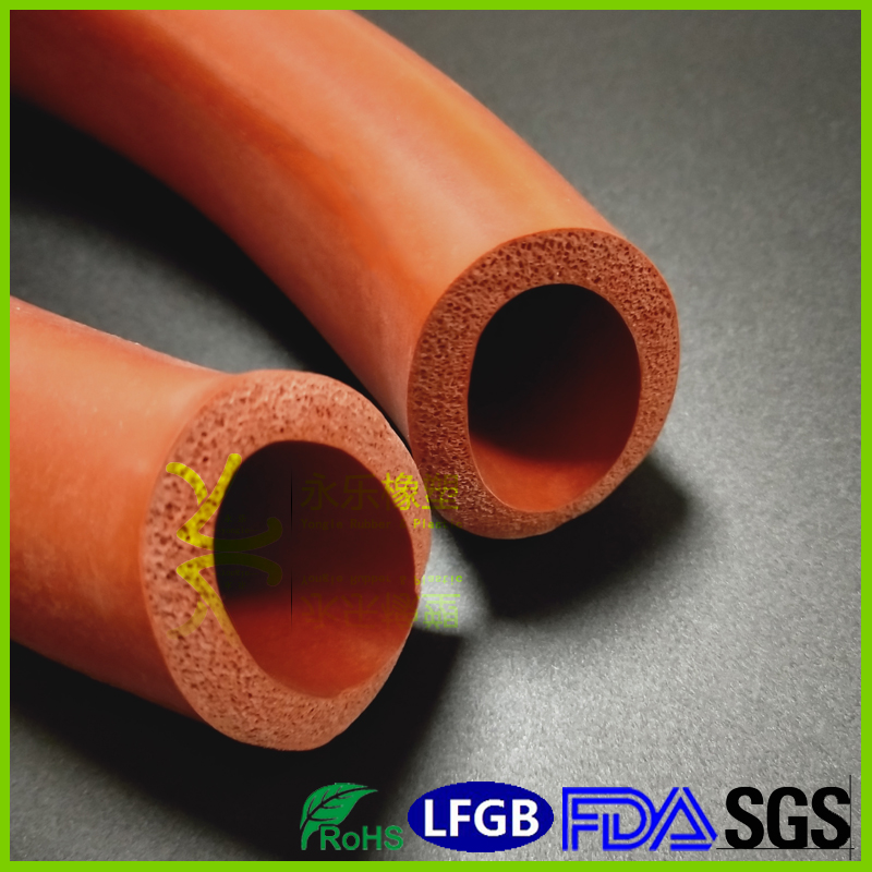 Large size insulation silicone foam pipe