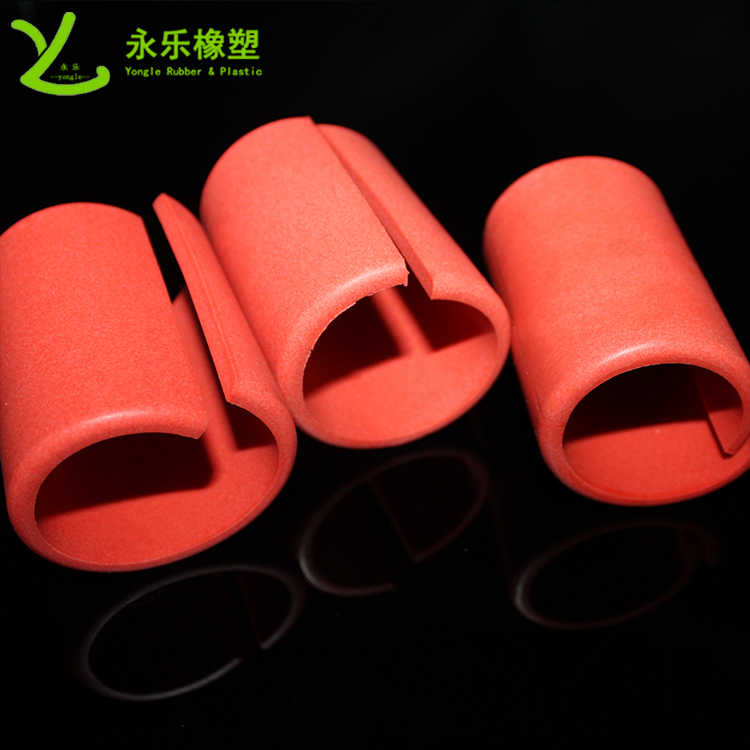 Molded silicone rubber foam