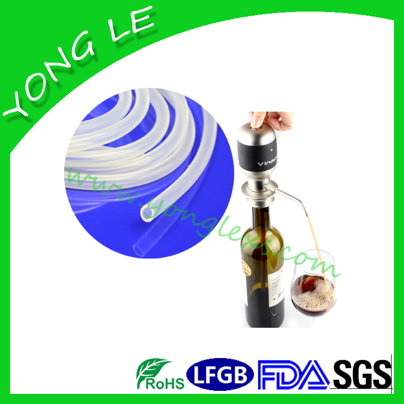 Electronic decanter silicone tube