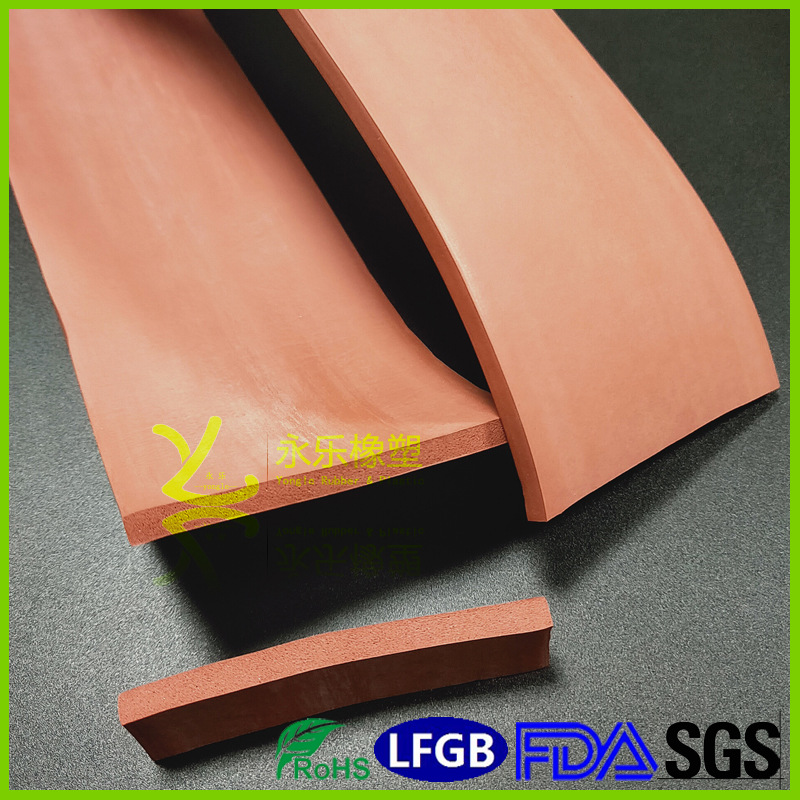 Foam silicone flat strip