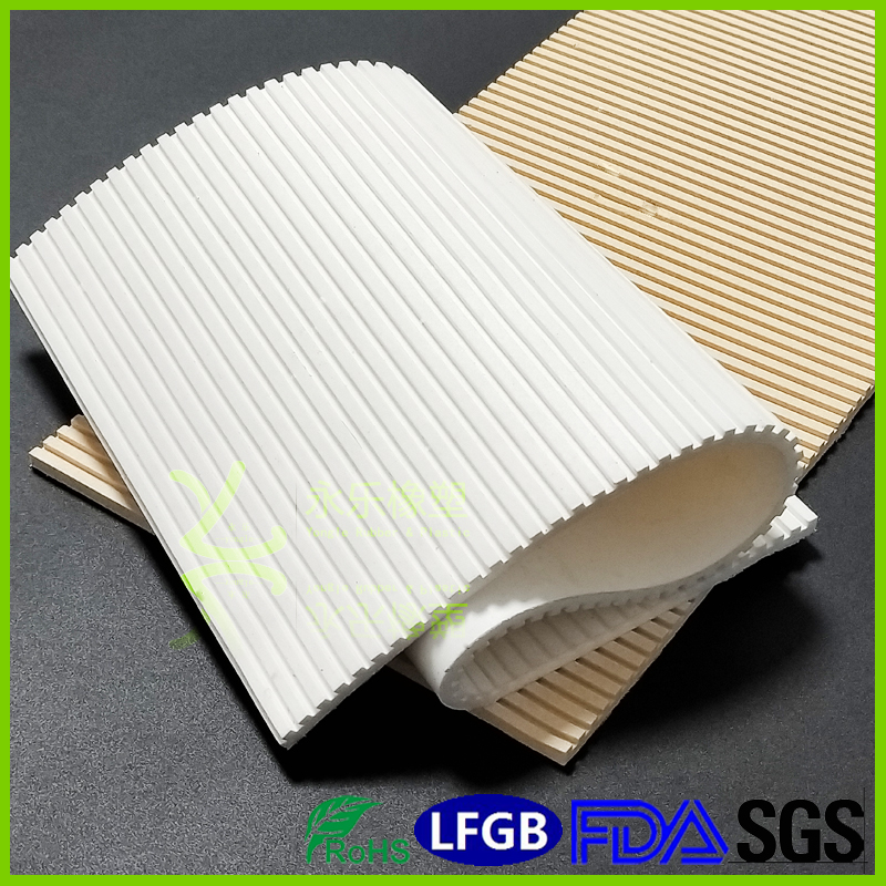 Molded silicone foam sheet