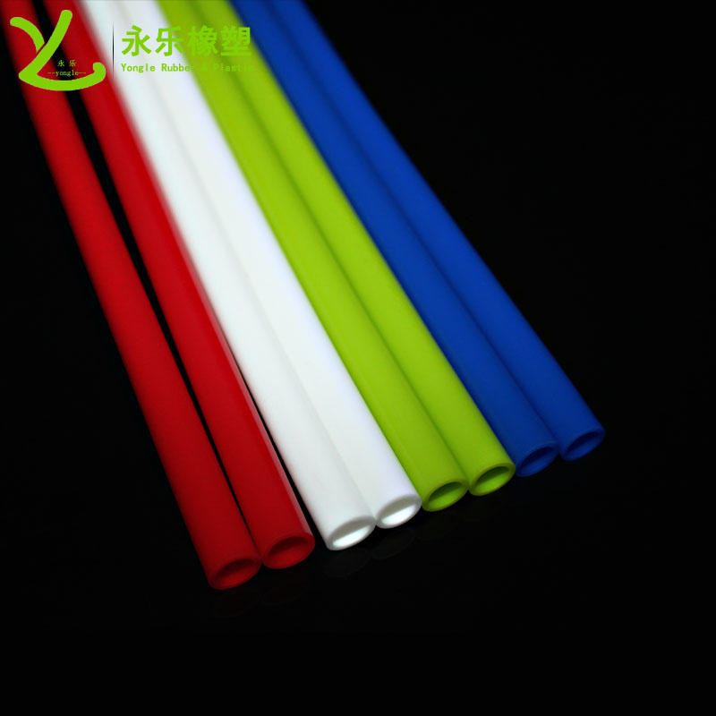 Food grade colored silicone straws