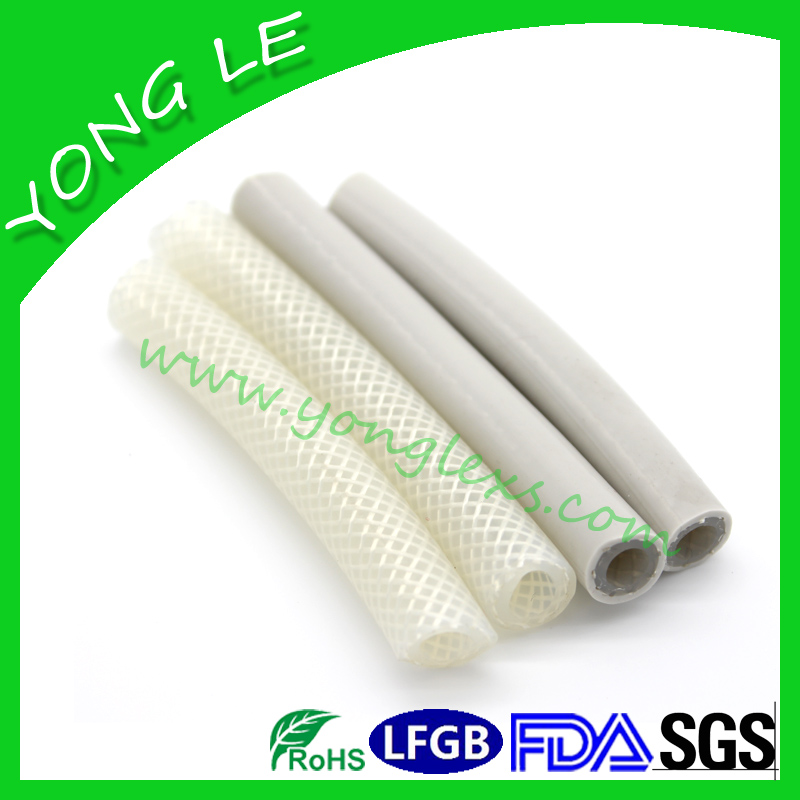 Internal oxygen concentrator silicone braided tube